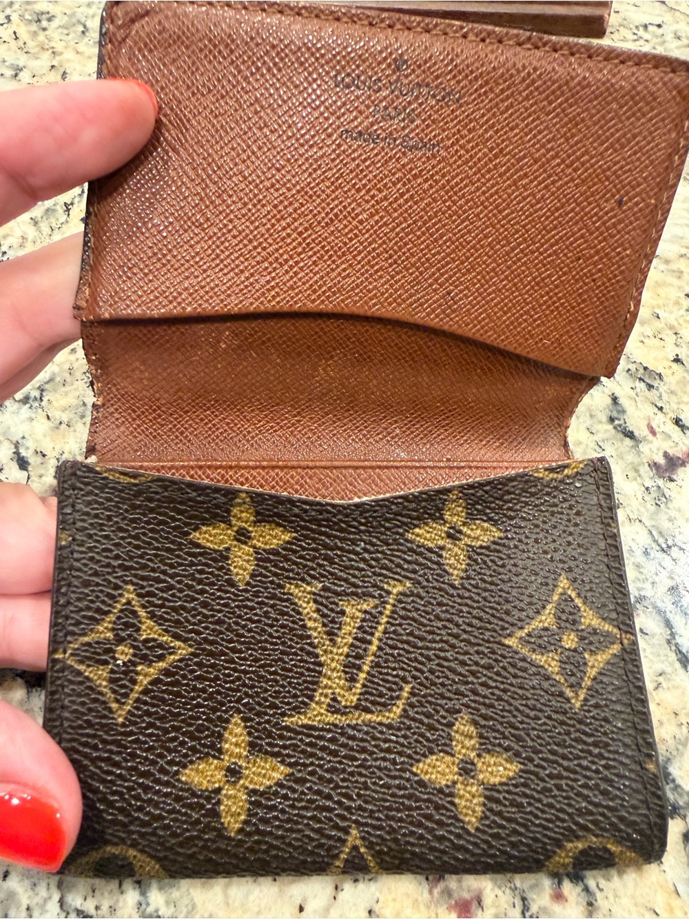 Authentic Louis Vuitton Monogram Compact Wallet - Brown & Gold Motif - Picture 2 of 8